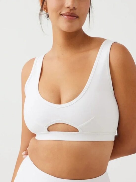 Outdoor Voices Other - Outdoor Voices Scoop Peakaboo Cutout Bra White L